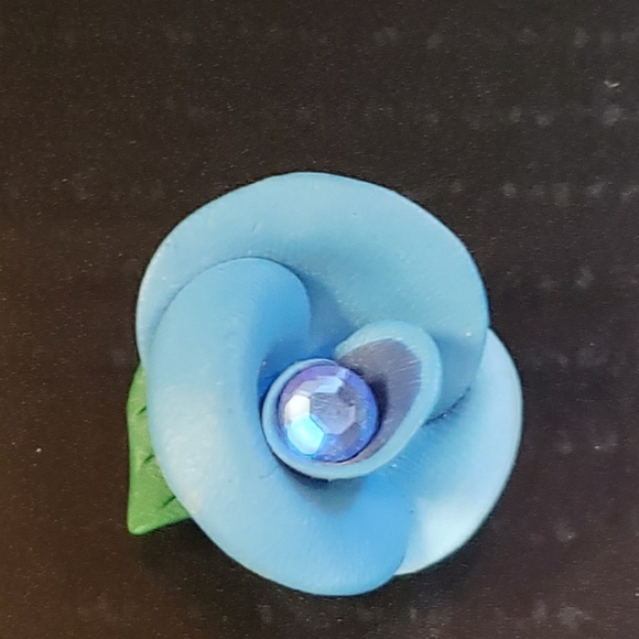 One of a kind, Handmade rose jewelry set - Picture 4 of 6